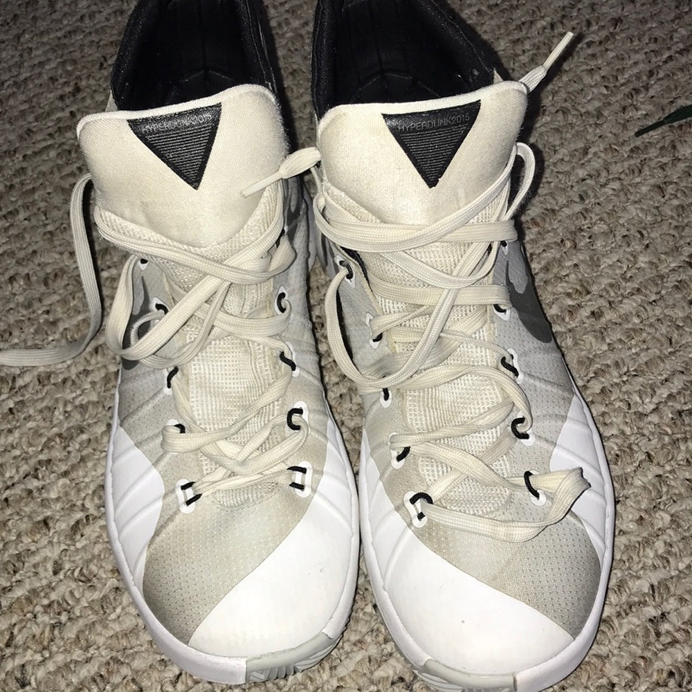 White Nike Hyperdunks
